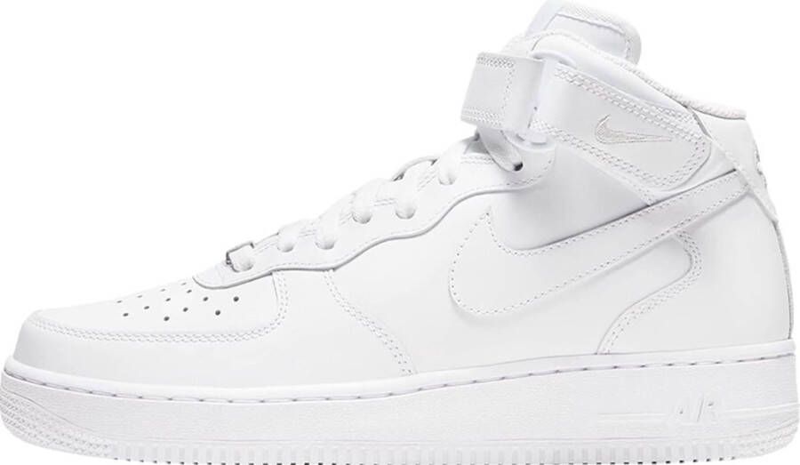 Nike Air Force 1 Mid LE Triple White Sneakers Kinderen White White White