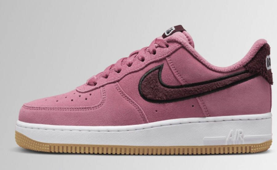 Nike Air Force 1 Low '07 Special Edition Desert Berry Suede Sneakers Dames Doos Zonder Deksel