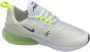 Nike Air Max 270 Sneakers Sportschoenen Schoenen Wit-Grün AH6789 - Thumbnail 1