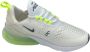 Nike Air Max 270 Dames Sneakers Sportschoenen Schoenen Wit-Grün AH6789 - Thumbnail 1