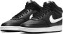Nike Court Vision Mid Next Nature Sneakers Zwart Wit - Thumbnail 3