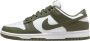 Nike WMNS Dunk Low Medium Olive White Medium Olive-White DD1503-120 Schoenen Sneakers Groen Green - Thumbnail 11