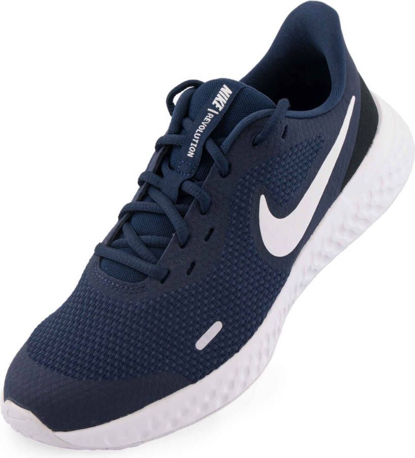 Nike 's running shoes wms revolution 5 gs midnight navy white black