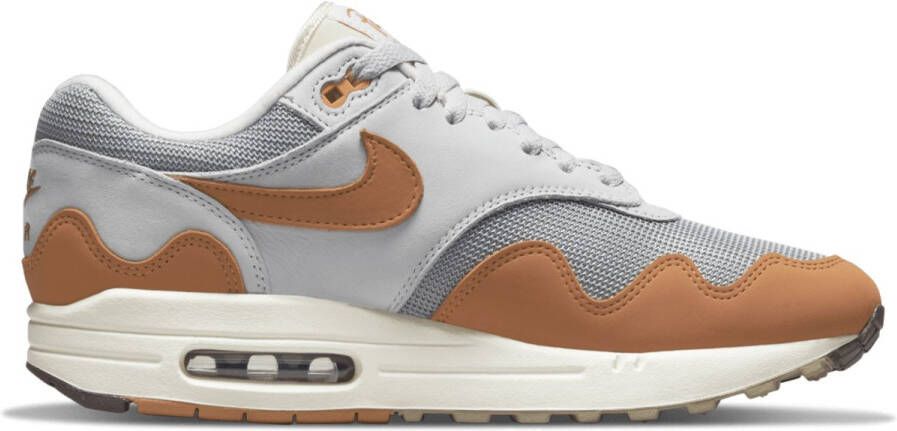 Nike x Patta Air Max 1 Waves Monarch (met armband) Limited Edition Sneaker Unisex Silver Oranje Wit