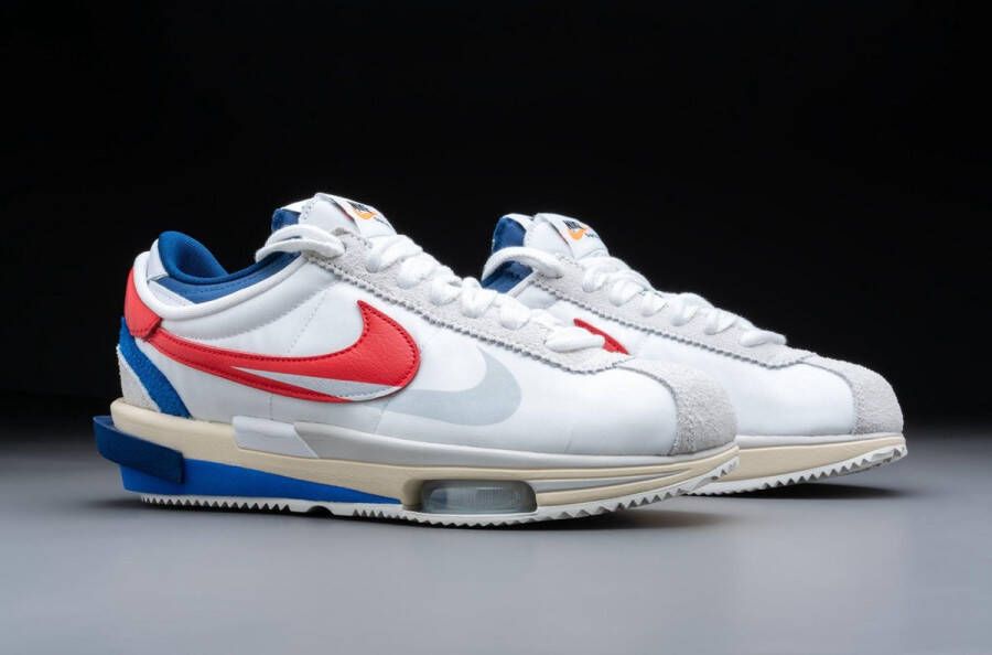 Nike Zoom Cortez SP Sacai White University Red Blue DQ0581-100 WIT Schoenen - Foto 9
