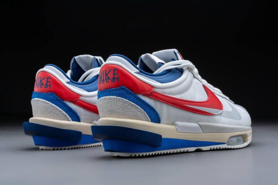 Nike Zoom Cortez SP Sacai White University Red Blue DQ0581-100 WIT Schoenen - Foto 4