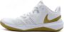 Nike Zoom Hyperspeed Court LE Volleybalschoenen White Metallic Gold Heren - Thumbnail 1