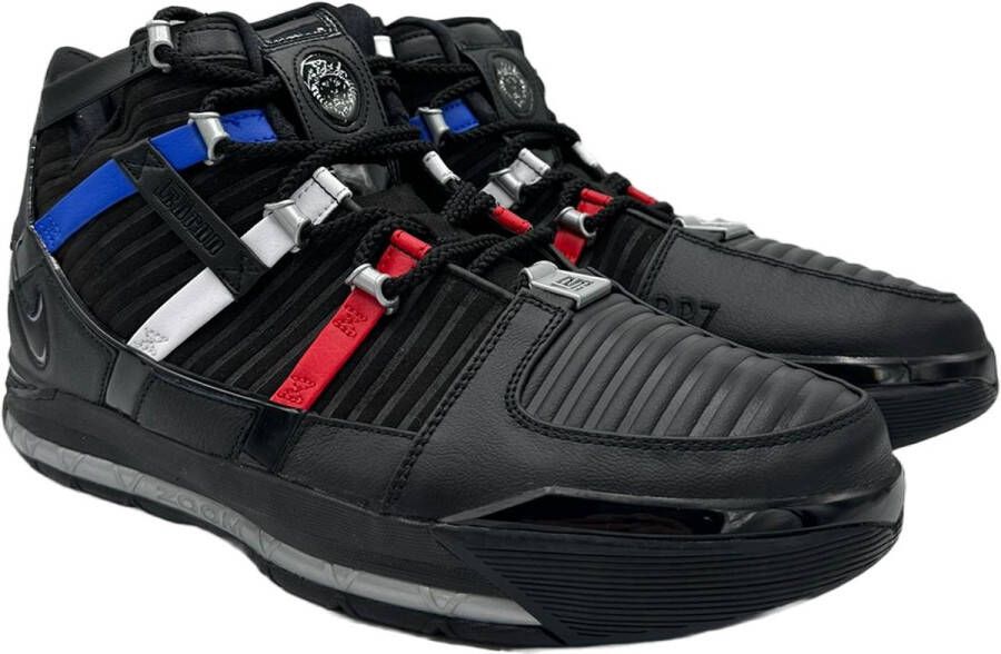 Nike Zoom Lebron Iii Qs Black Metallic Silver University Red Schoenmaat 40 1 2 Sneakers DO9354 001