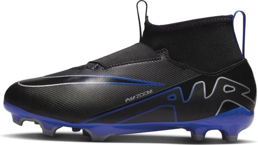 Nike mercurial sp aca fg voetbalschoenen zwart blauw kinderen