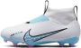 Nike Zoom Mercurial Superfly 9 Academy FG?MG Jr. voetbalschoenen wit blauw roze - Thumbnail 2