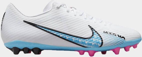 Nike Zoom Vapor 15 Academy Heren Voetbalschoenen Kunstgras Wit Blauw