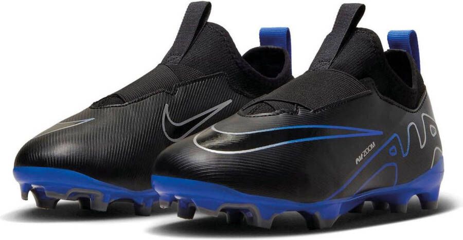 Nike mercurial vapor aca mg voetbalschoenen zwart blauw kinderen