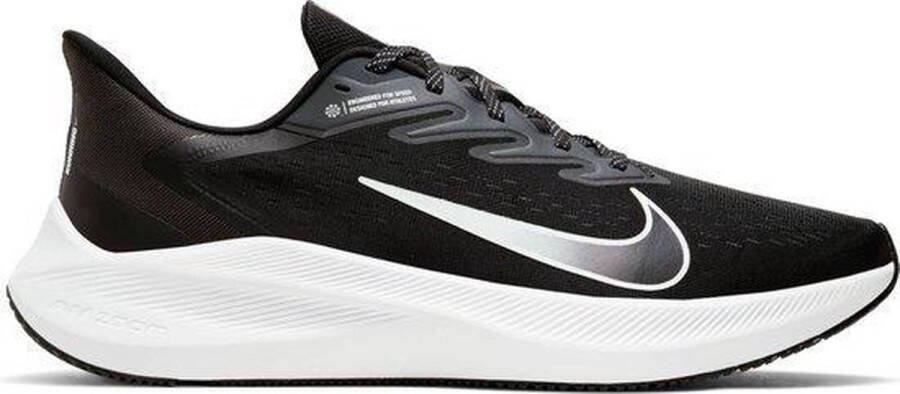 Nike Air Zoom Winflo 7 hardloopschoenen zwart rwit antraciet
