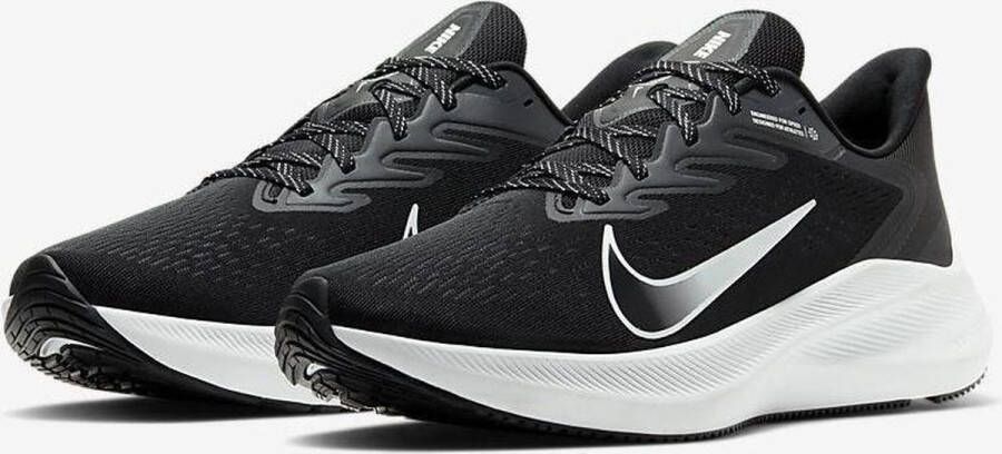 Nike Air Zoom Winflo 7 hardloopschoenen zwart rwit antraciet