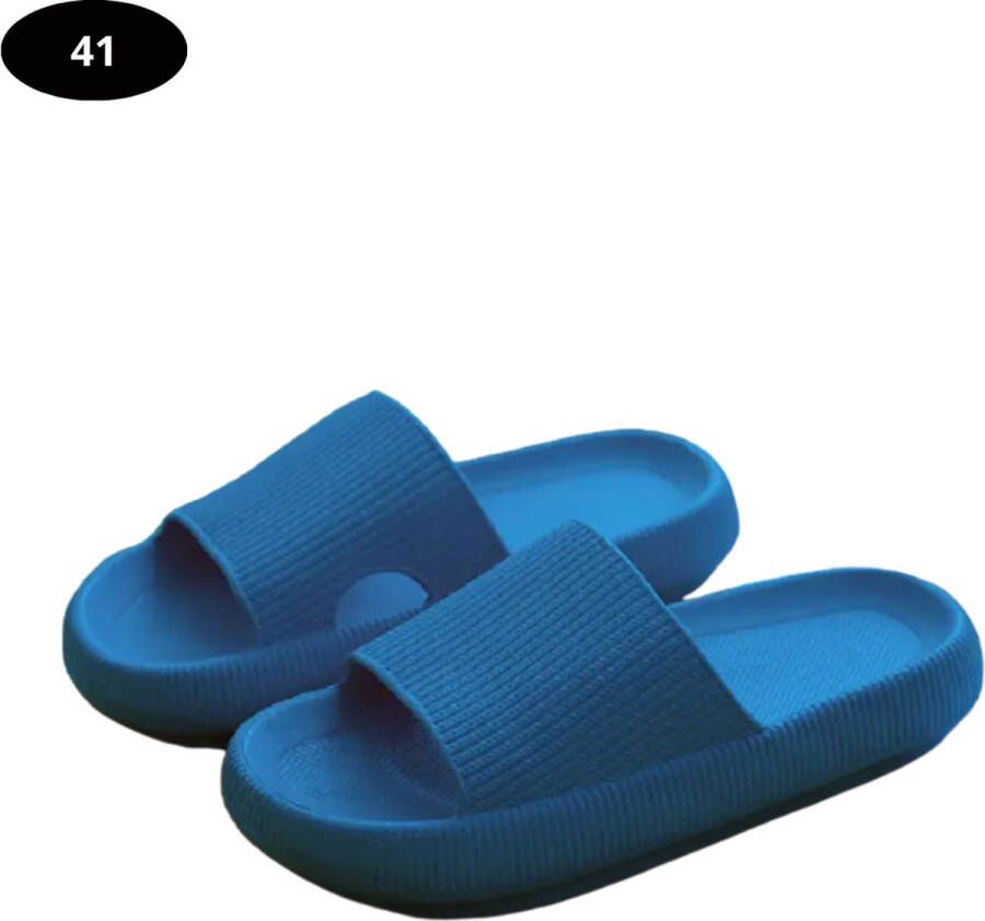Nivard Badslippers & Comfortabel Flip Flops Sauna Zomer Blauw