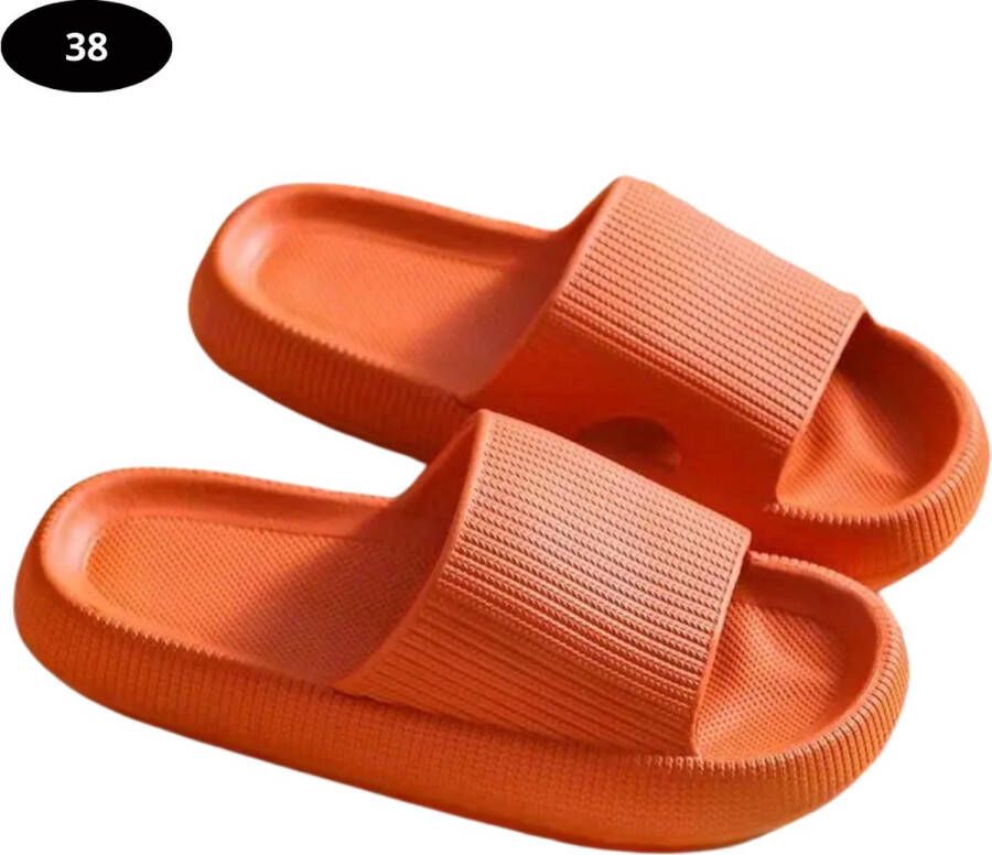 Nivard Badslippers & Comfortabel Flip Flops Sauna Zomer Oranje