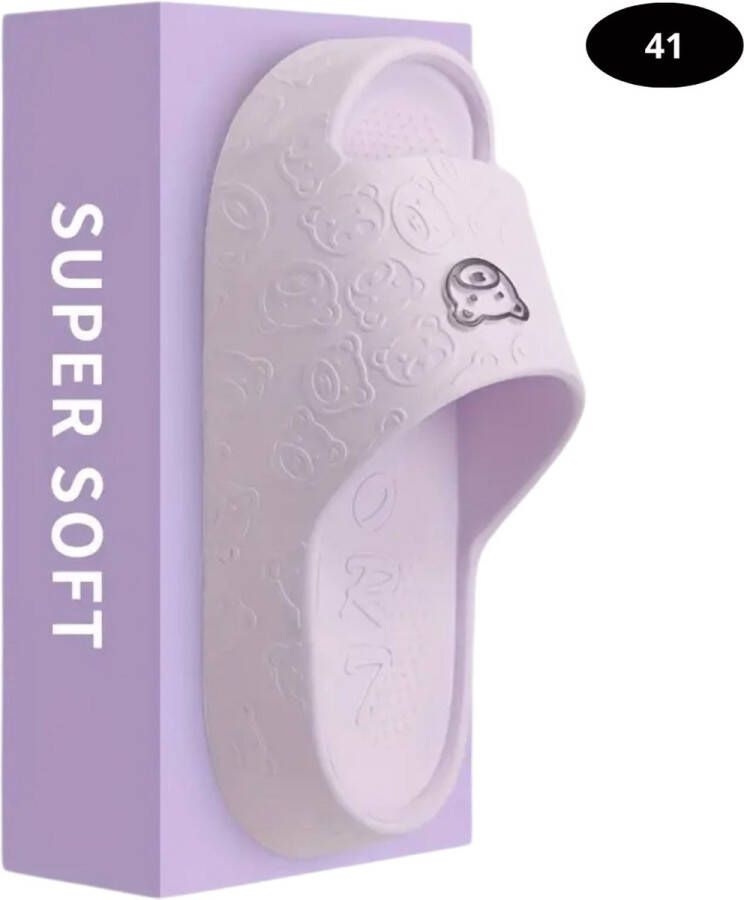 Nivard Badslippers & Comfortabel Flip Flops Sauna Zomer Paars
