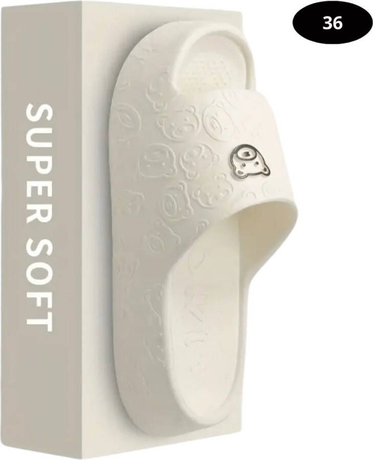 Nivard Badslippers & Comfortabel Flip Flops Sauna Zomer Wit