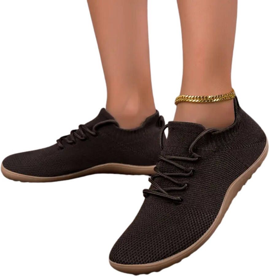 Nivard Barefoot Schoenen Waterschoenen Aquashoes Afzwemschoenen Zwemles & Fitness Sportschoenen Donkerbruin