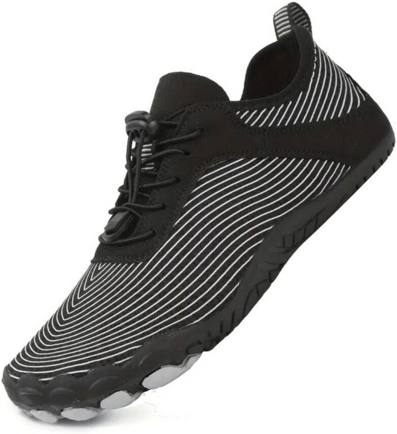 Nivard Barefoot Schoenen Waterschoenen Aquashoes Afzwemschoenen Zwemles & Fitness Sportschoenen Zwart & Wit