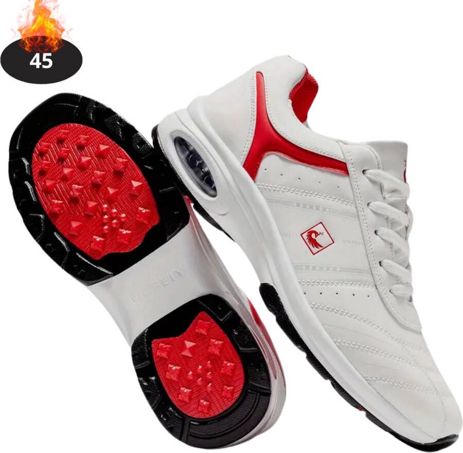 Nivard Golfschoenen Heren Golfkleding Golfschoenen Antislip Golfen Rood