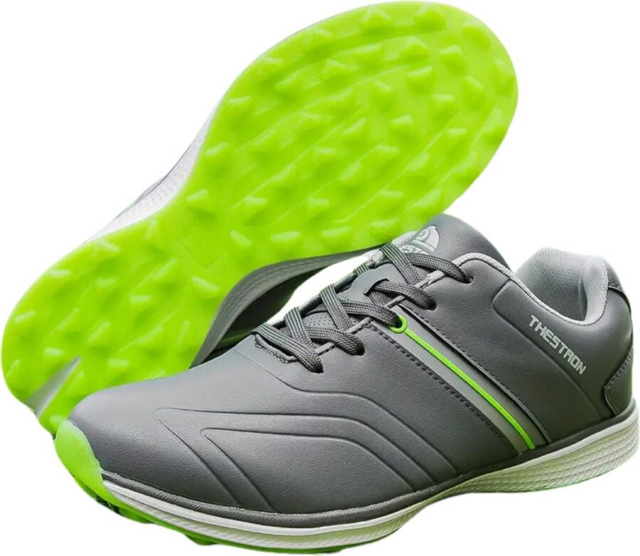 Nivard Golfschoenen Heren Golfkleding Golfschoenen Antislip Waterdicht Golfen Wit Zwart