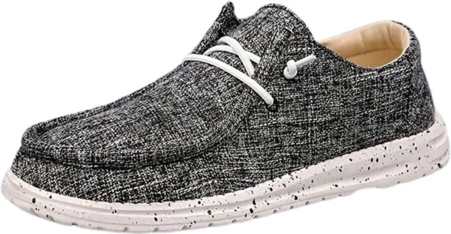 Nivard Loafers Heren Met Hak Herenschoenen Instappers Zwart