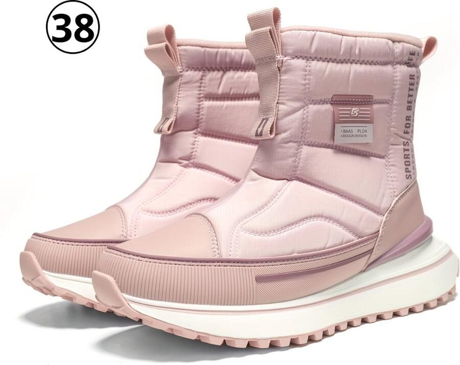 Nivard Antislip Sneeuwboots Snowboots Wintersport Sneeuwschoenen Ski Gadgets Voor Dames Roze