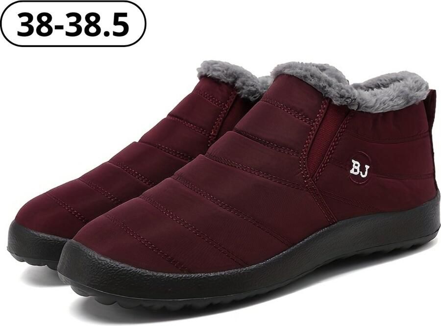 Nivard Antislip Sneeuwboots Snowboots Wintersport Sneeuwschoenen Ski Gadgets Voor Heren Bordeaux Rood
