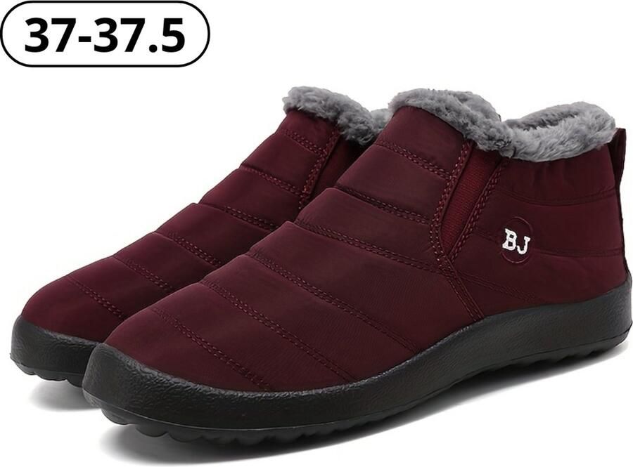 Nivard Antislip Sneeuwboots Snowboots Wintersport Sneeuwschoenen Ski Gadgets Voor Heren Bordeaux Rood