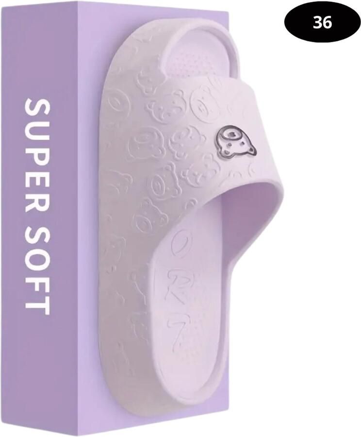 Nivard Badslippers & Comfortabel Flip Flops Sauna Zomer Paars