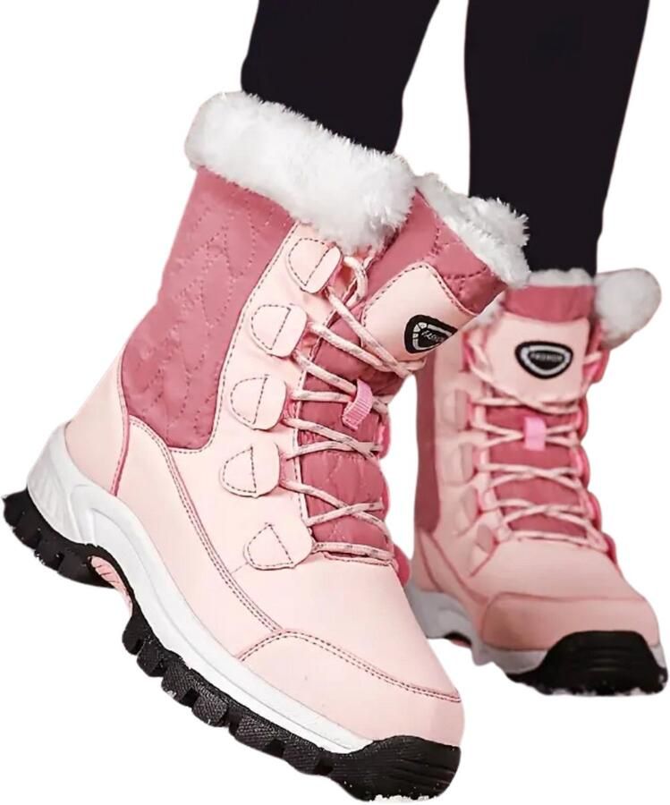 Nivard Snowboots Dames Sneeuwschoenen Snowboots Wintersport Ski Gadgets Roze