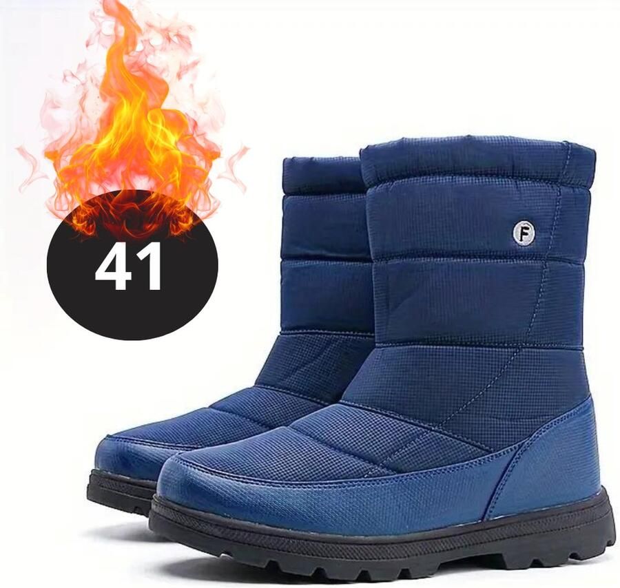 Nivard Snowboots Sneeuwschoenen Sneeuwboots Heren Wintersport Ski Skischoenen Blauw Buiten