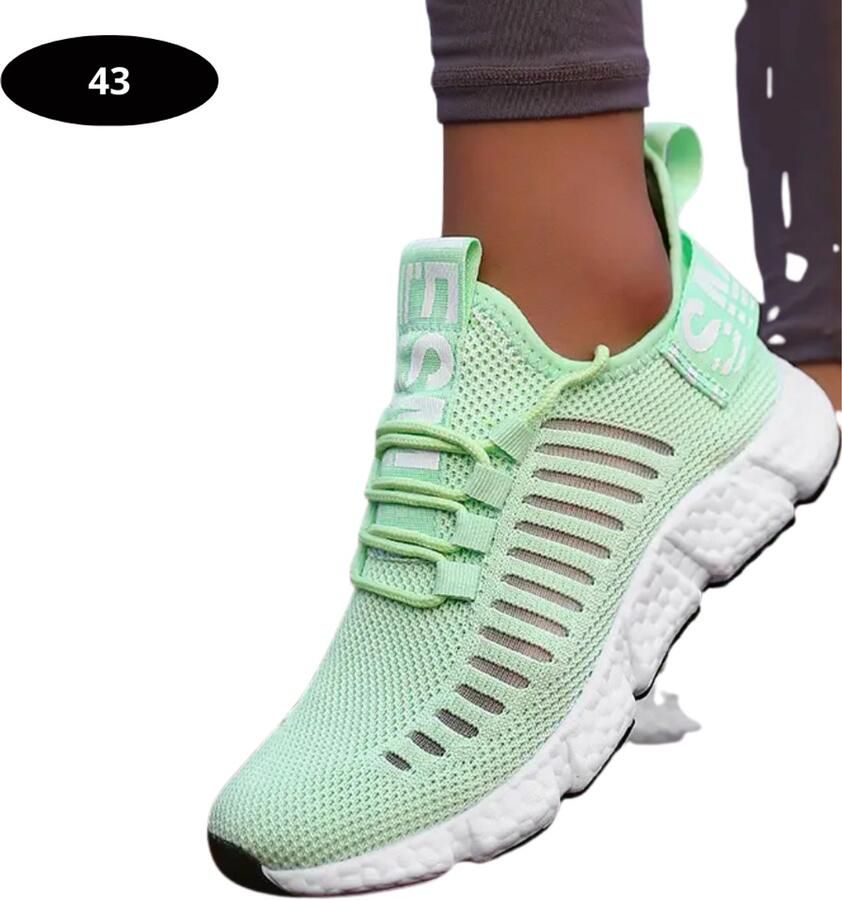 Nivard Tennisschoenen Tenniskleding Indoor Outdoor Lichtgroen