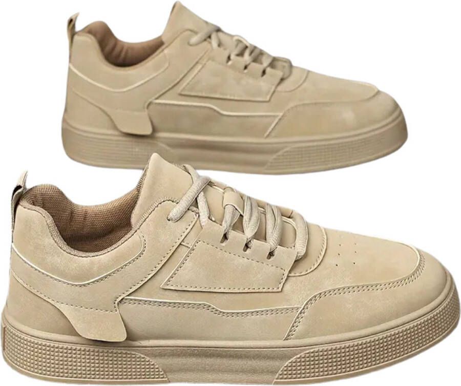 Nivard Schoenen Heren Hoge Sneakers Comfortabel Casual Volwassen Met Voering Donkerbruin