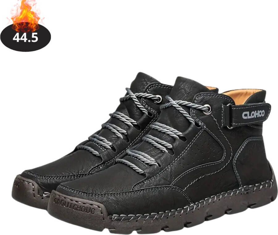 Nivard Schoenen Heren Hoge Sneakers Comfortabel Casual Volwassen Zwart