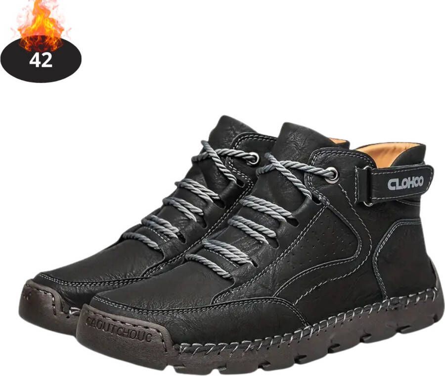 Nivard Schoenen Heren Hoge Sneakers Comfortabel Casual Volwassen Zwart