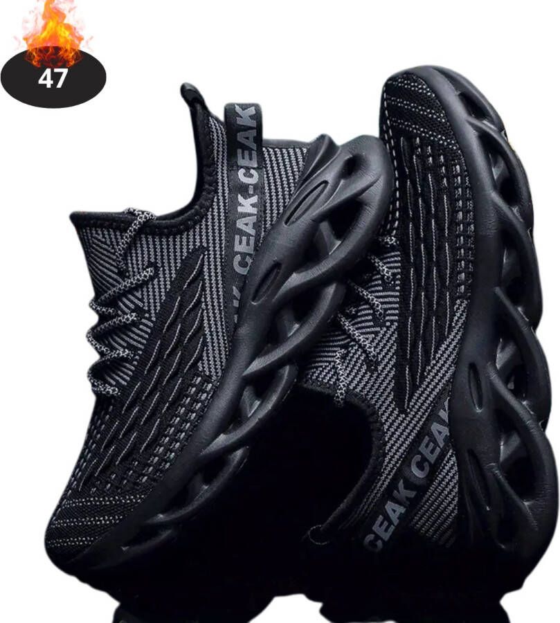 Nivard Schoenen Heren Sneakers Comfortabel Casual Volwassen Zwart Gemengd