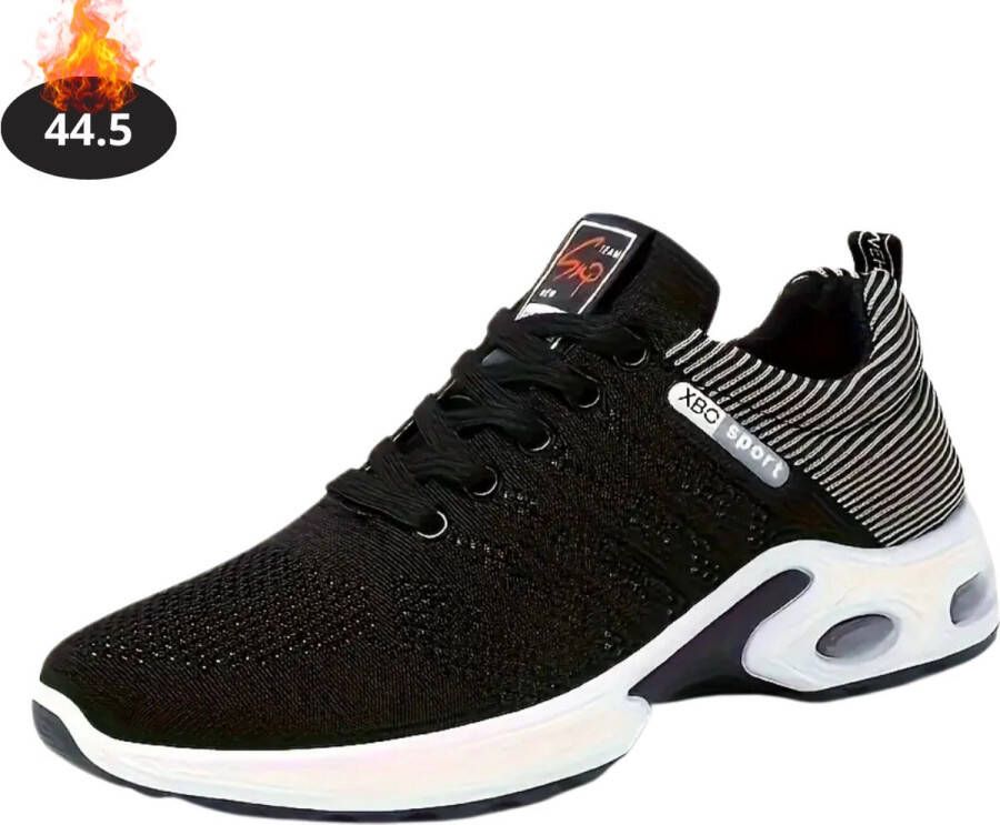 Nivard Schoenen Heren Sneakers Comfortabel Sportief Casual Volwassen Zwart Wit