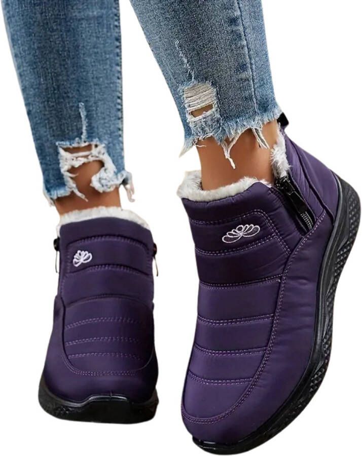 Nivard Snowboots Dames Sneeuwschoenen Snowboots Wintersport Ski Gadgets Paars