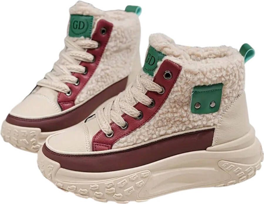 Nivard Snowboots Dames Sneeuwschoenen Snowboots Wintersport Ski Gadgets Rood