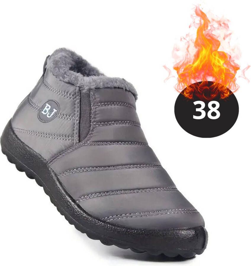 Nivard Snowboots Sneeuwschoenen Sneeuwboots Dames Wintersport Ski Skischoenen Grijs Laag
