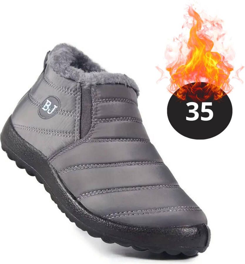 Nivard Snowboots Sneeuwschoenen Sneeuwboots Dames Wintersport Ski Skischoenen Grijs Laag