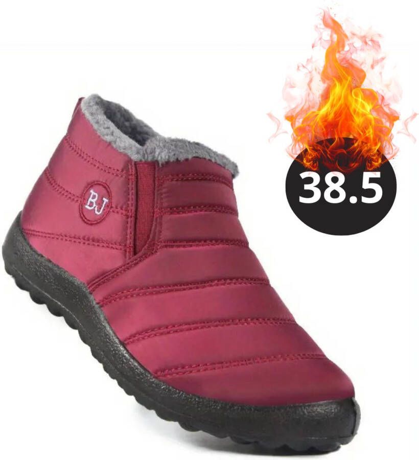 Nivard Snowboots Sneeuwschoenen Sneeuwboots Dames Wintersport Ski Skischoenen Rood 38.5 Laag