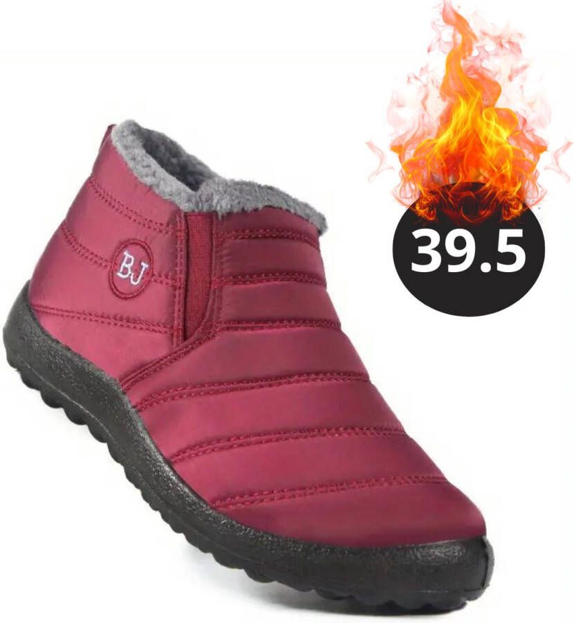 Nivard Snowboots Sneeuwschoenen Sneeuwboots Dames Wintersport Ski Skischoenen Rood 39.5 Laag