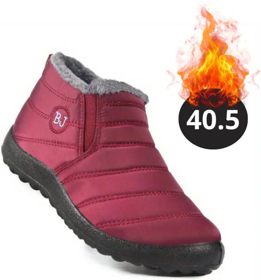 Nivard Snowboots Sneeuwschoenen Sneeuwboots Dames Wintersport Ski Skischoenen Rood 40.5 Laag