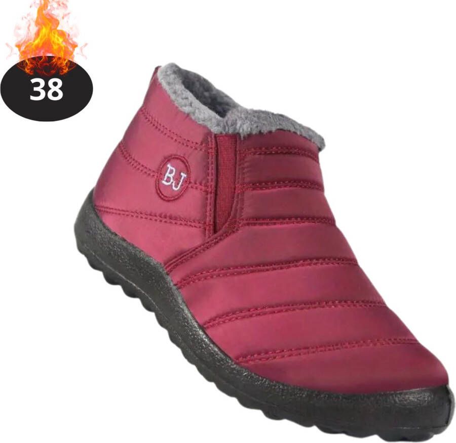 Nivard Snowboots Sneeuwschoenen Sneeuwboots Dames Wintersport Ski Skischoenen Rood Laag
