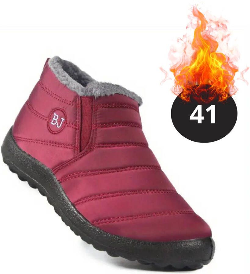 Nivard Snowboots Sneeuwschoenen Sneeuwboots Dames Wintersport Ski Skischoenen Rood Laag