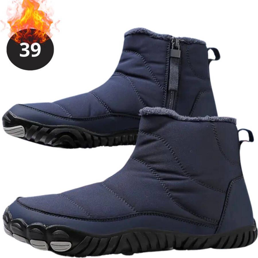 Nivard Snowboots Sneeuwschoenen Sneeuwboots Heren Wintersport Ski Skischoenen Blauw Antislip