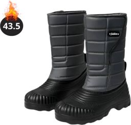 Nivard Snowboots Sneeuwschoenen Sneeuwboots Heren Wintersport Ski Skischoenen Grijs 43.5 Antislip Winter